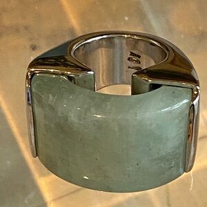 Stunning Pianegonda Sterling Silver Aquamarine Ring